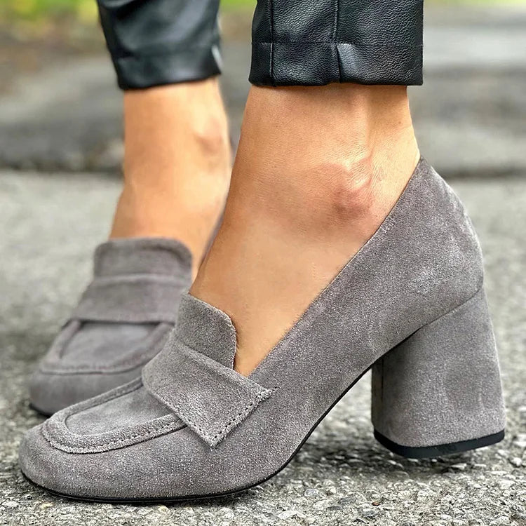 Briony | Block Heel Loafers