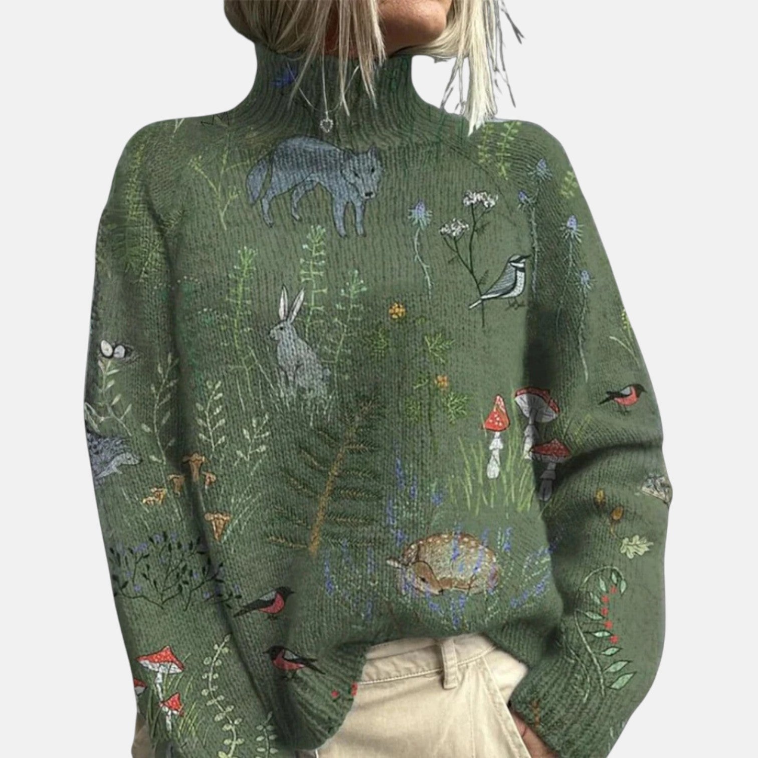 Amelie | Elegant Roll Neck Sweater