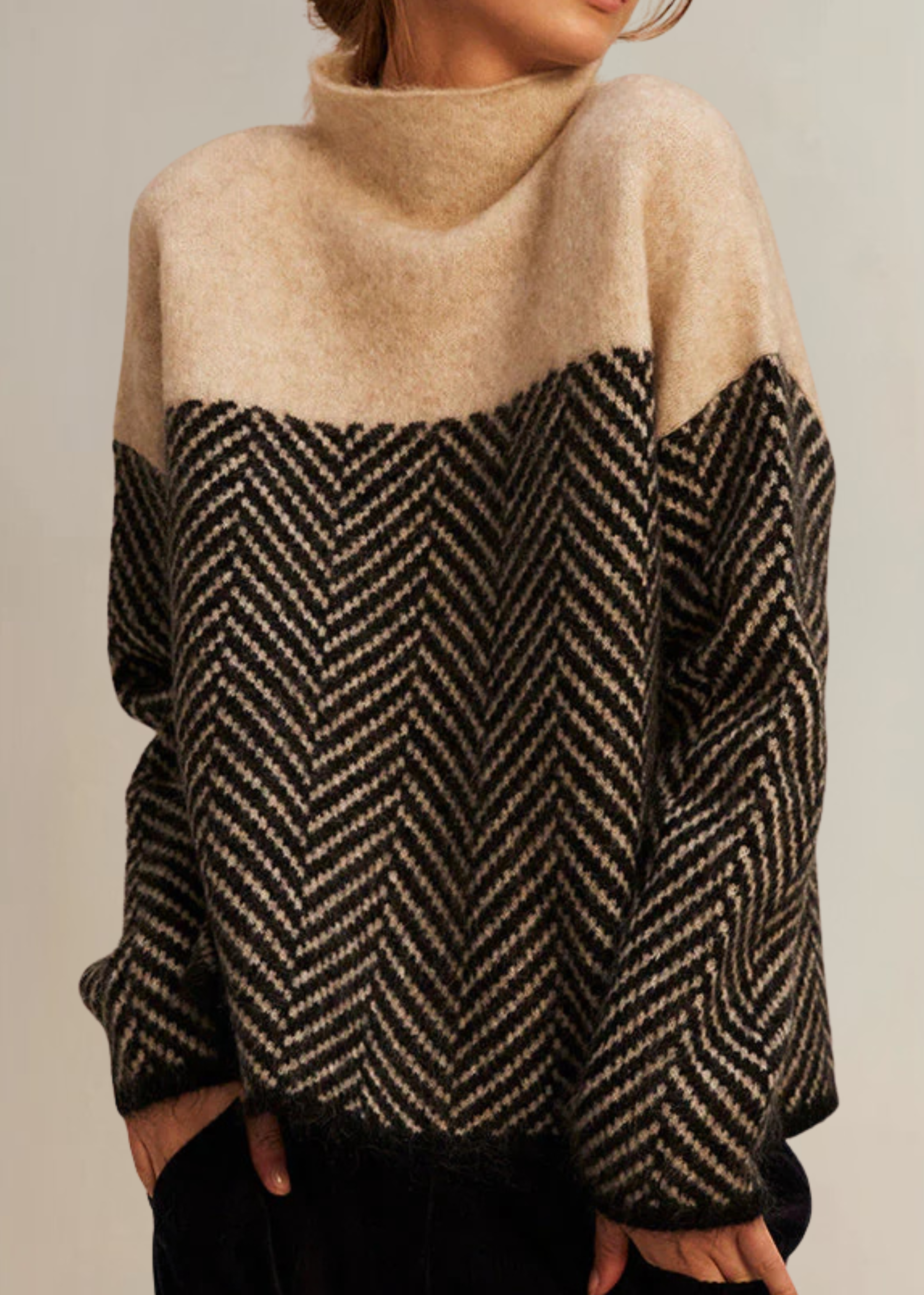 Elena | Elegant Cotton Turtleneck