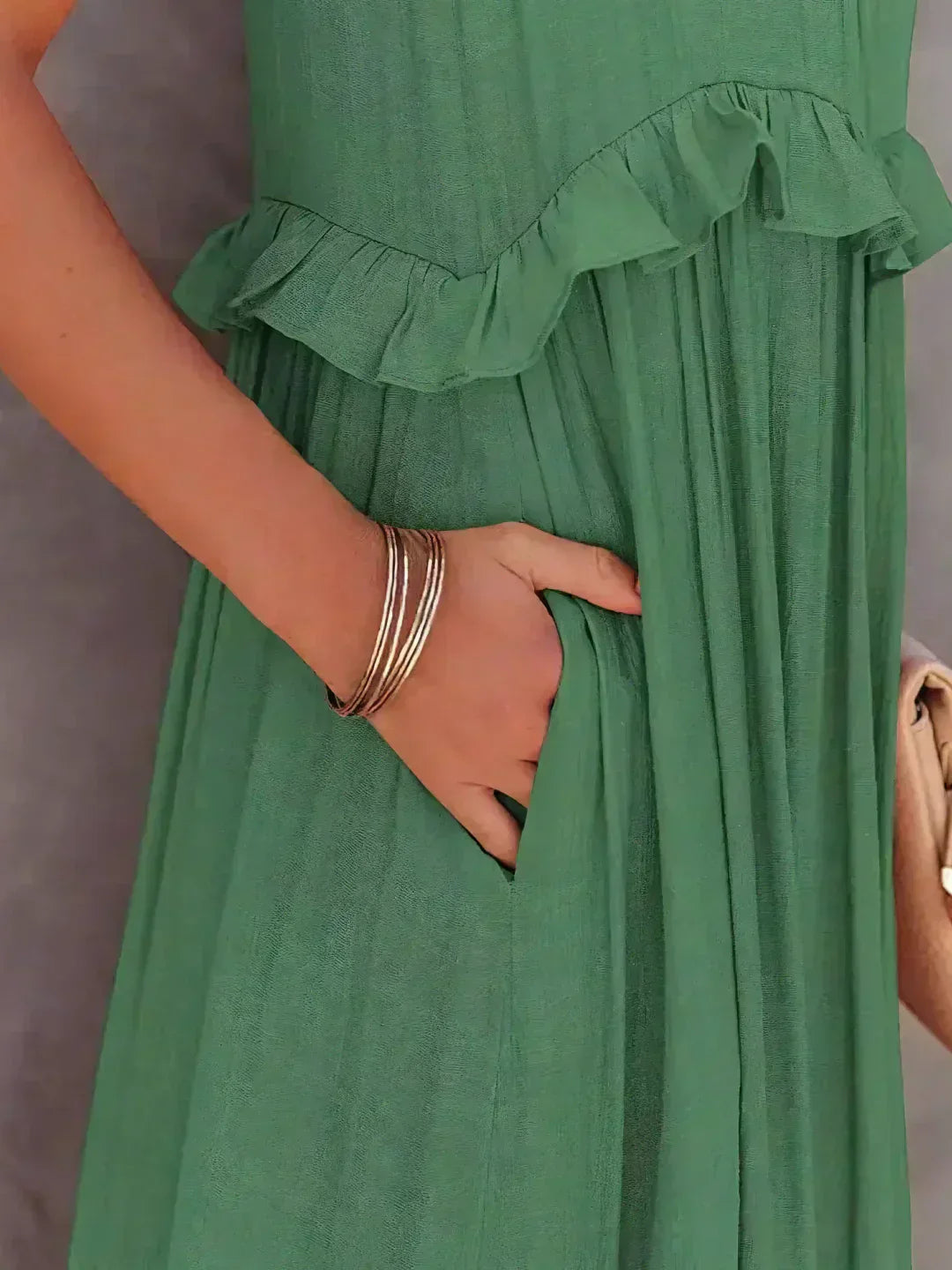 Lara | Halterneck Dress with Ruffles