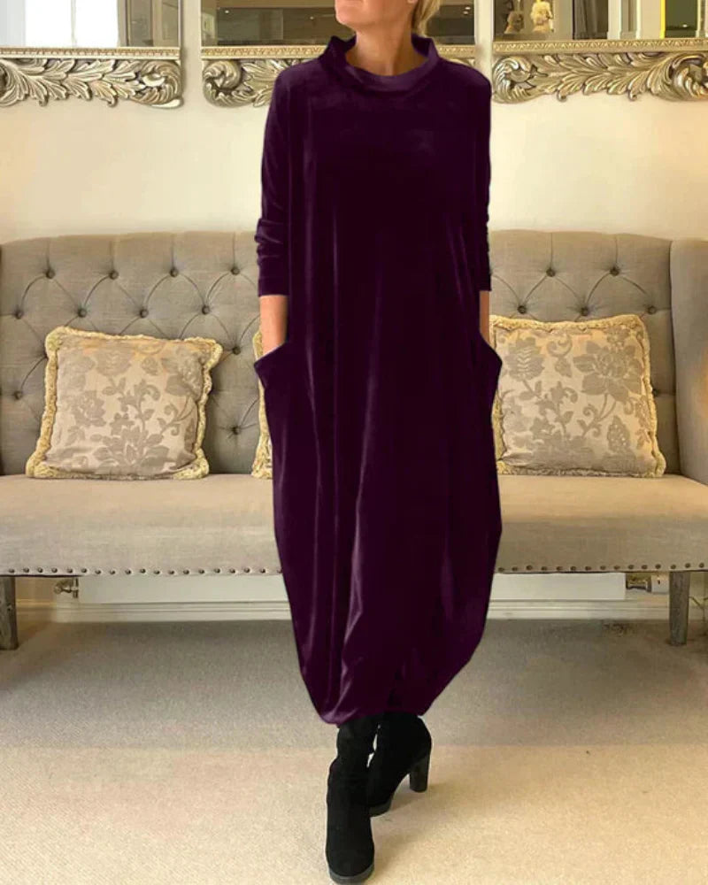Anika™ Stylish Suede Dress