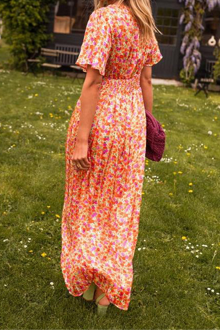 Emilia | V-Neck Maxi Dress