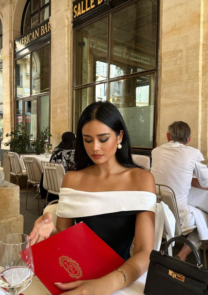 Anouk | One-Shoulder Bow Tie Midi Dress