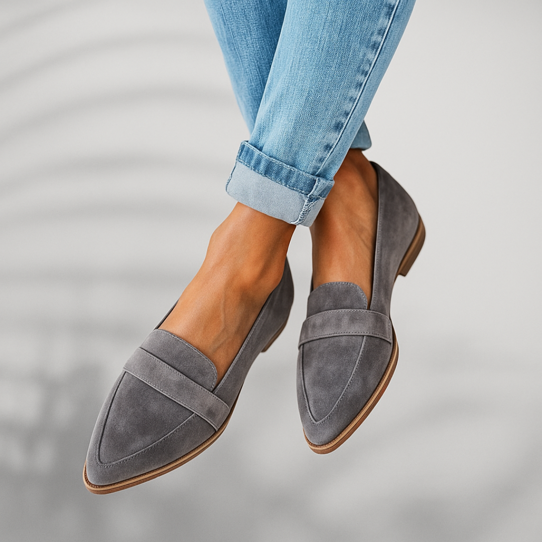 Selene | Polished Leather Loafers