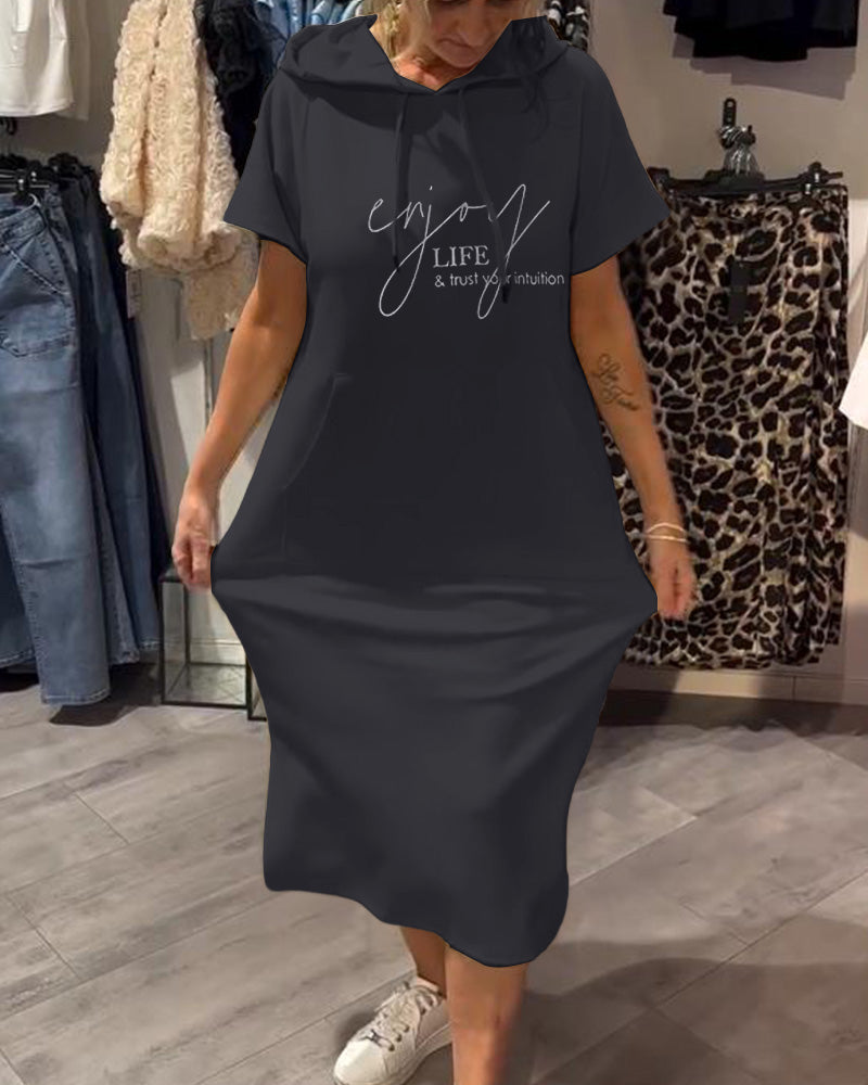 Gemma | Soft Jersey Hoodie Dress