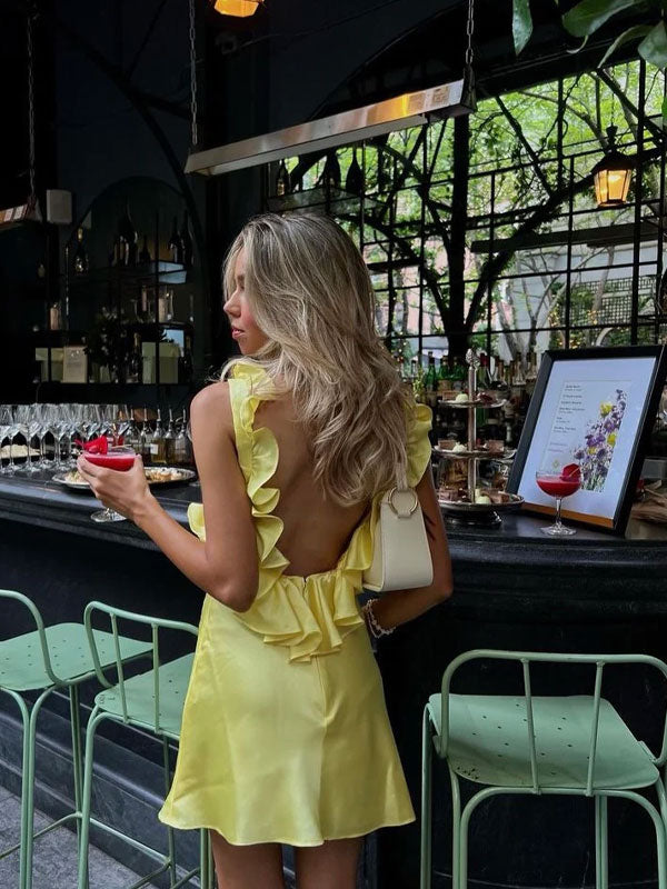 Ayla | Sun-Kissed Ruffle Dress