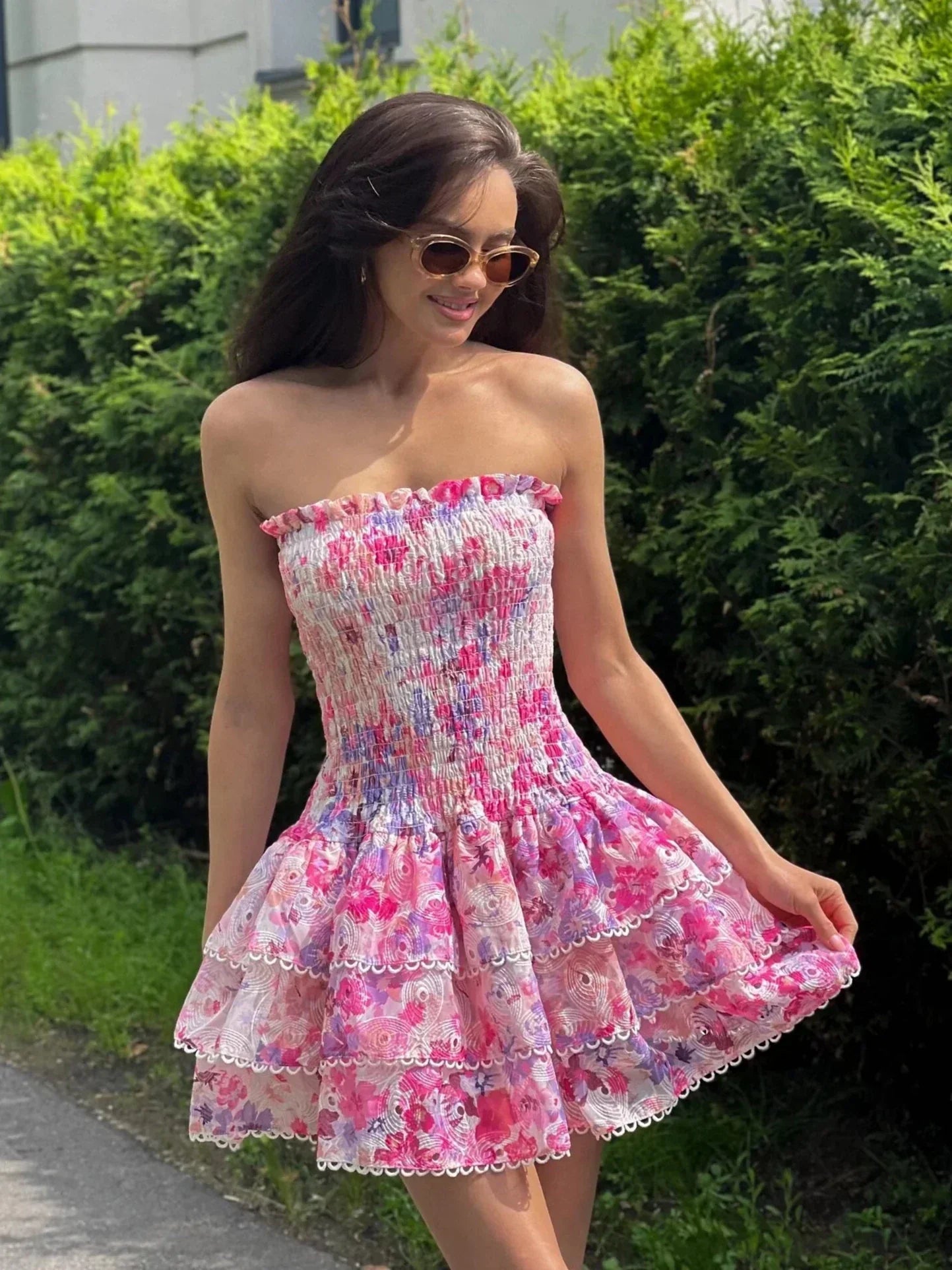Raniah | Refined Frill Detail Dress