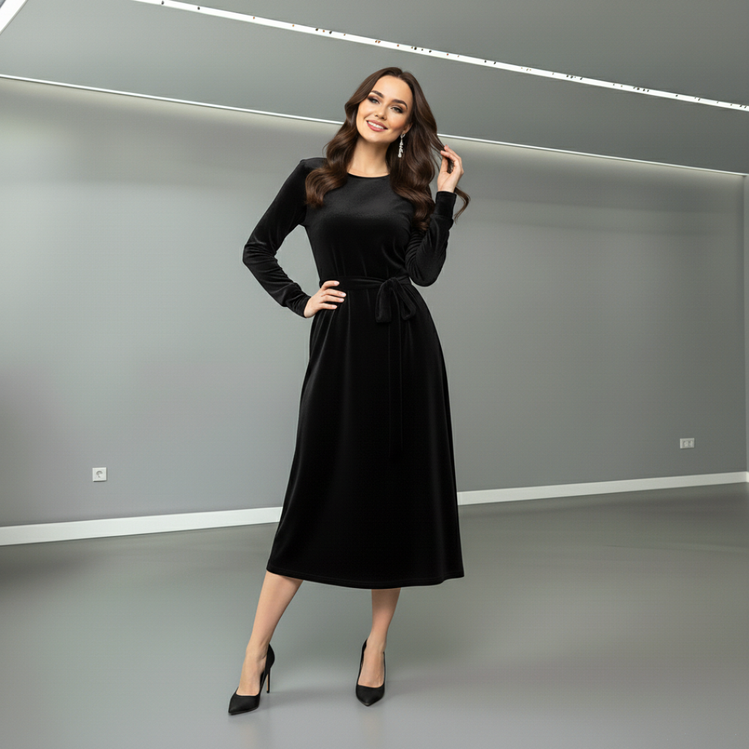 Natalia™ Elegant Midi Dress