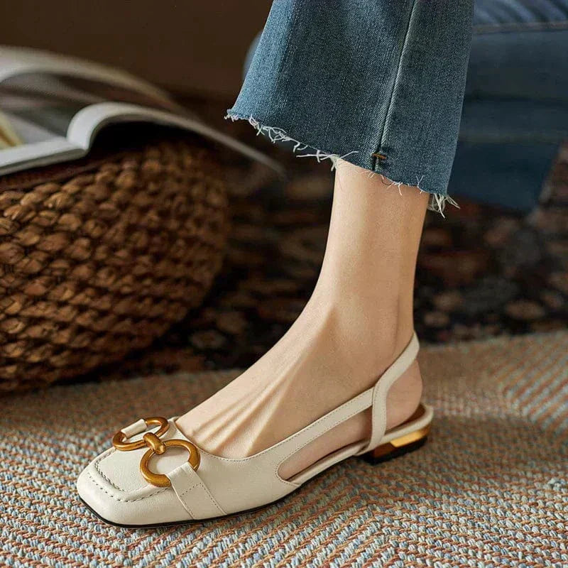 Matilda | Elegant Leather Slingbacks
