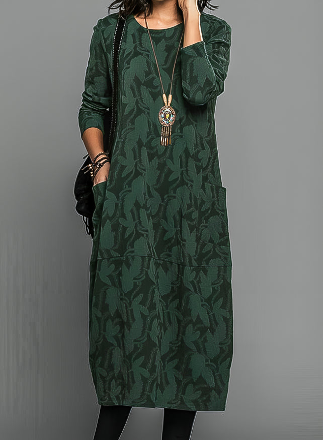 Cassandra | Casual Round Neck Winter Dress