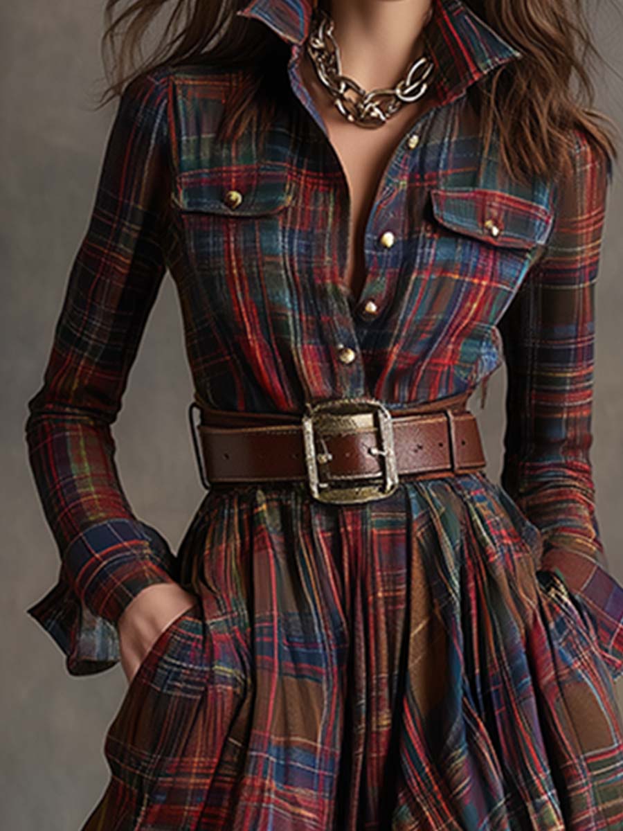 Scarlett | Elegantly Belted Shirt Dress