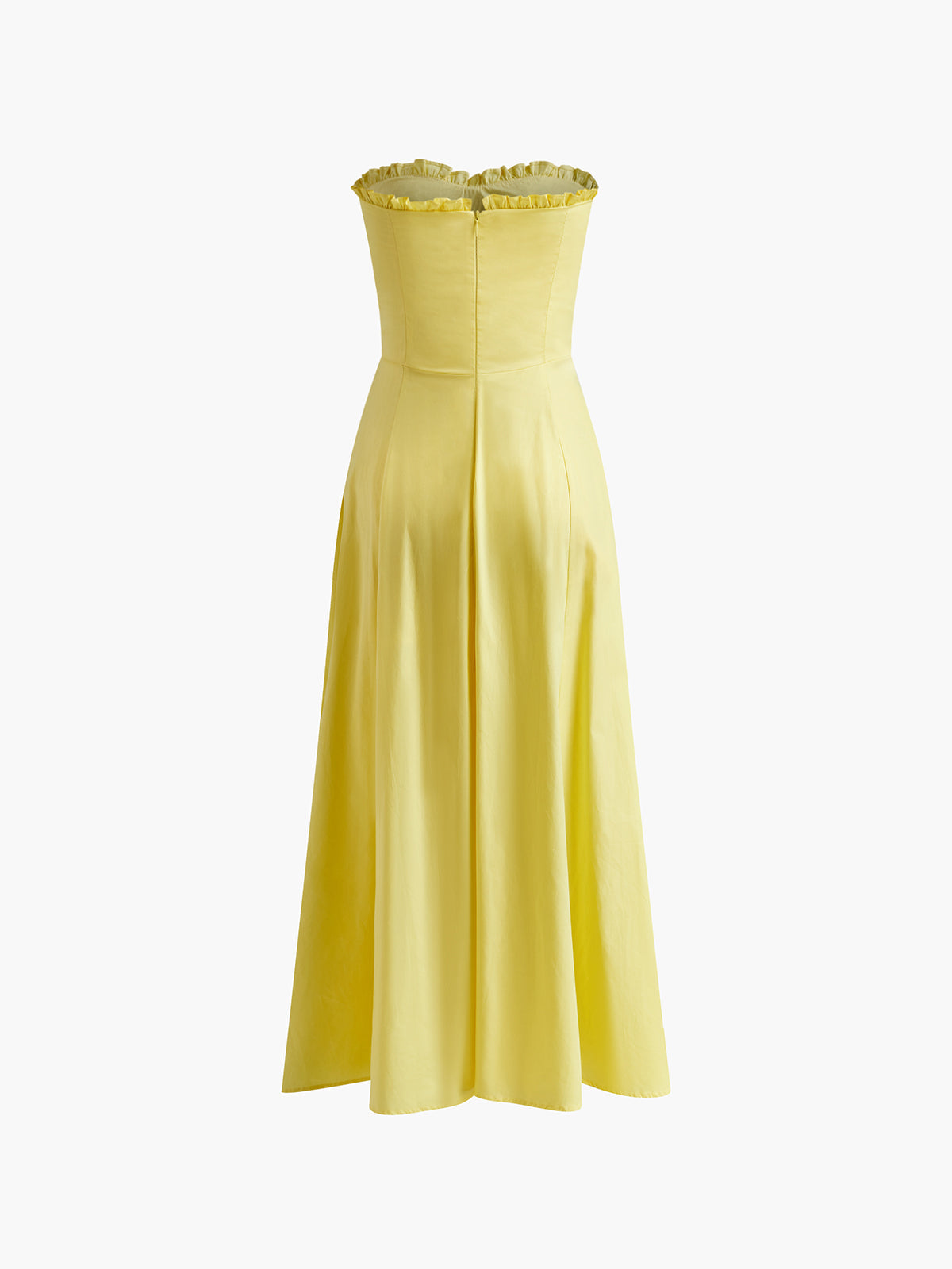 Lydia | Lemon Corset Midi Dress