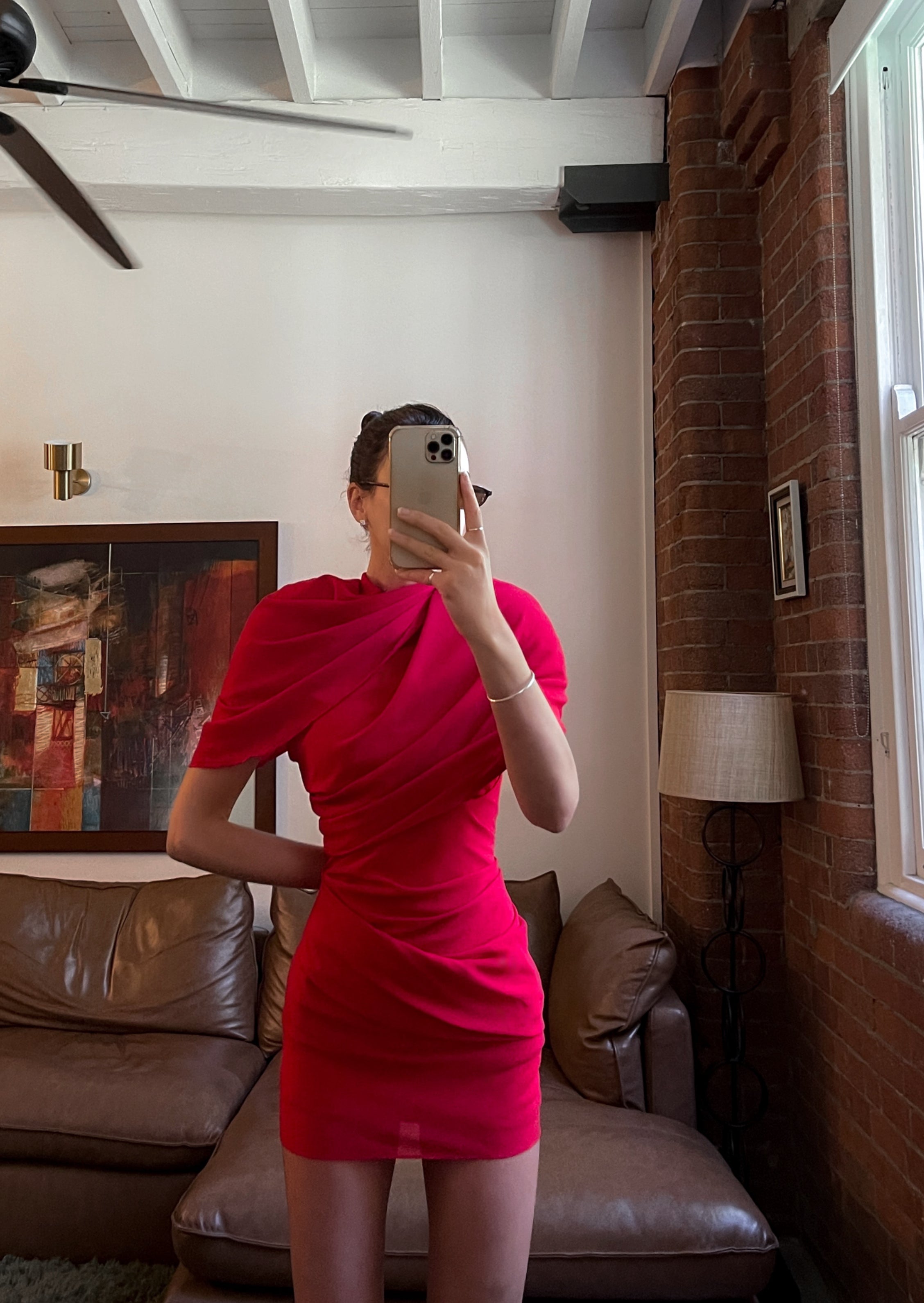 Kira | Asymmetrical Pleated Mini Dress