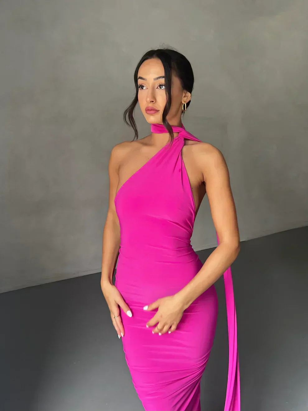 Livia | One-Shoulder Cut-Out Maxi Dress