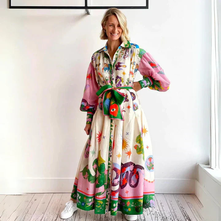 Delphine | Italian Silk Maxi Dress