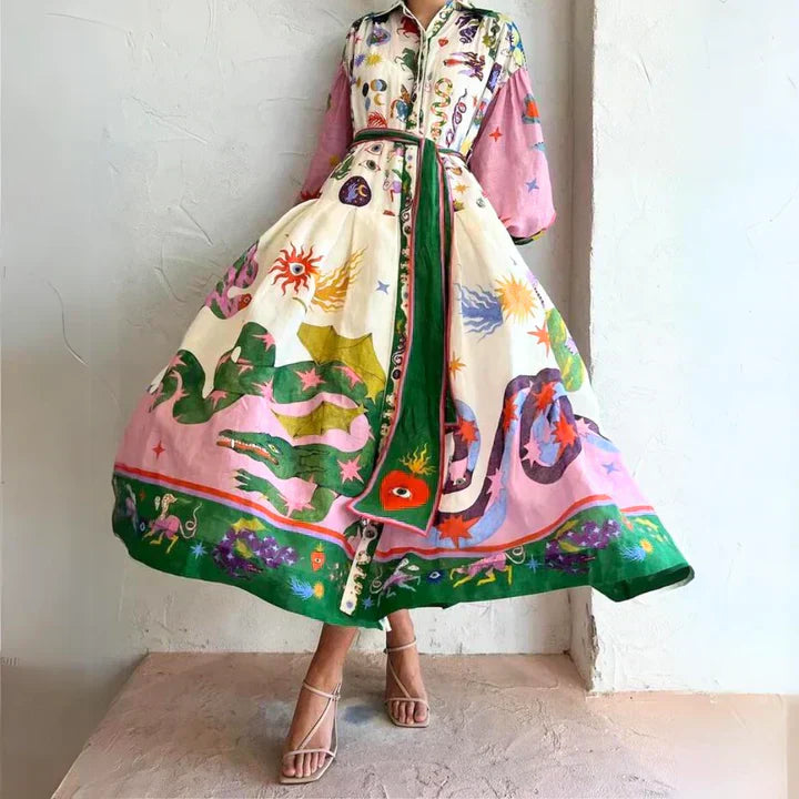 Delphine | Italian Silk Maxi Dress