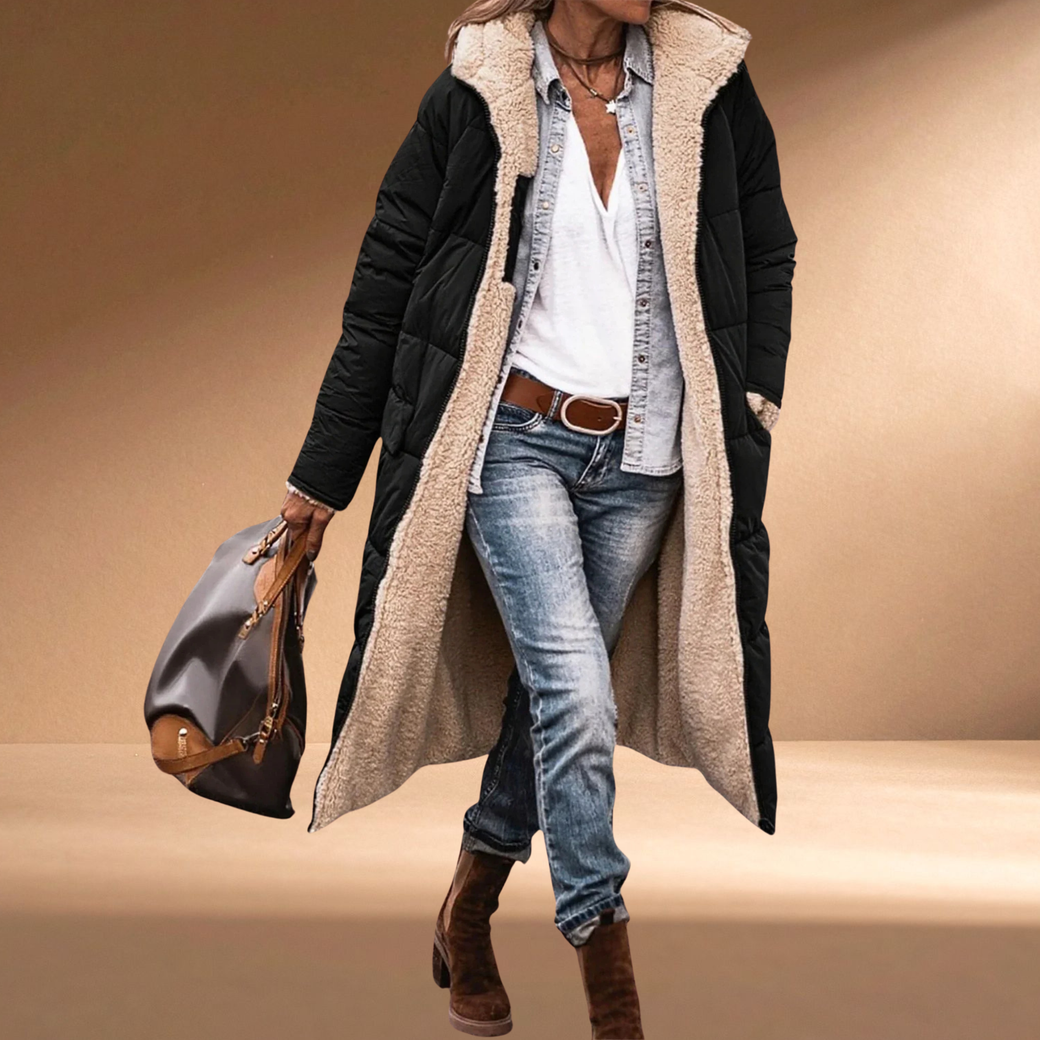 Elodie | Reversible Quilted Coat