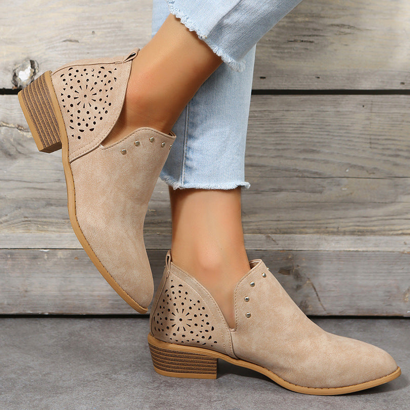 Clara | Perforated Ankle Boot