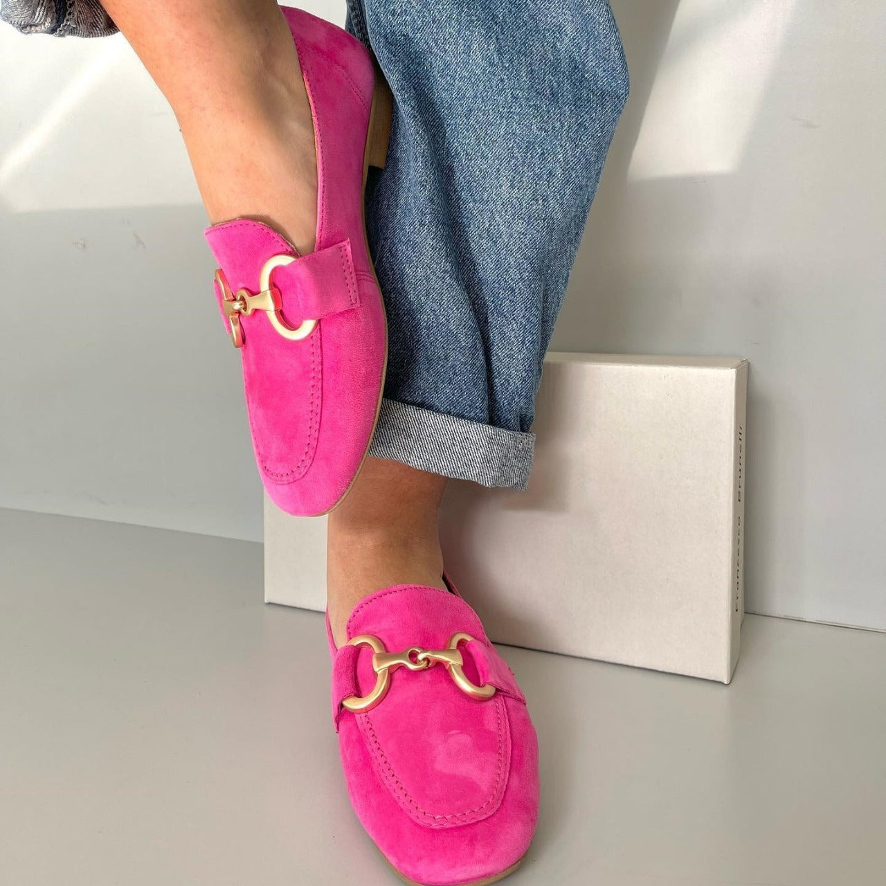 Isadora | Elegant Loafers with Gold Accents