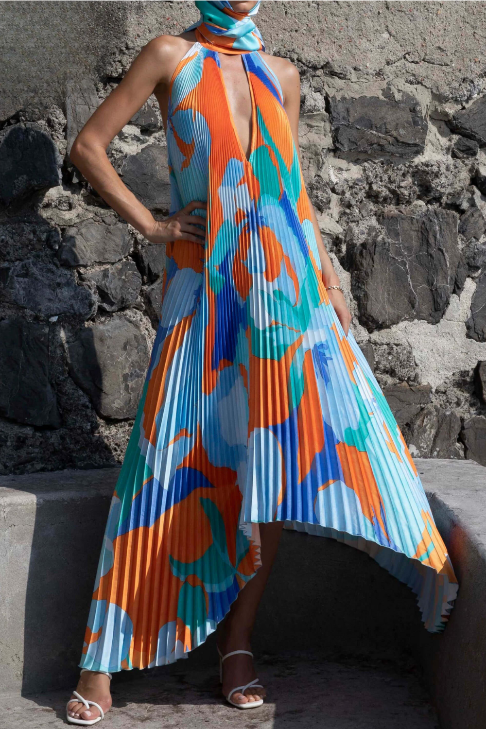 Kiera | Halterneck Midi Dress