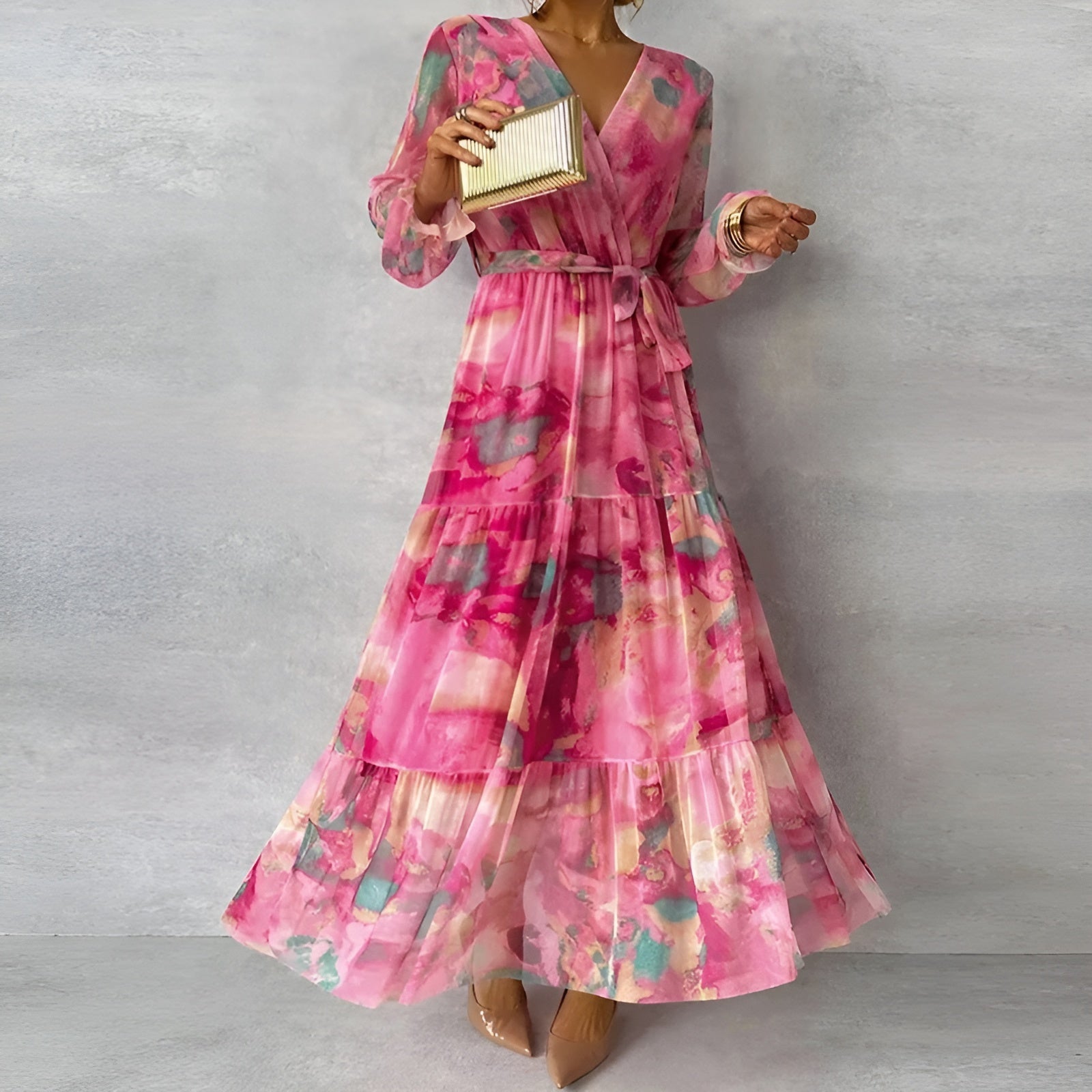 Amara | Graceful Floral Gown