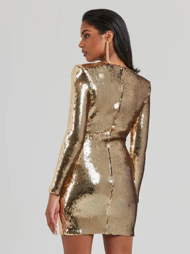 Nadia | Sequin-Embellished Mini Dress