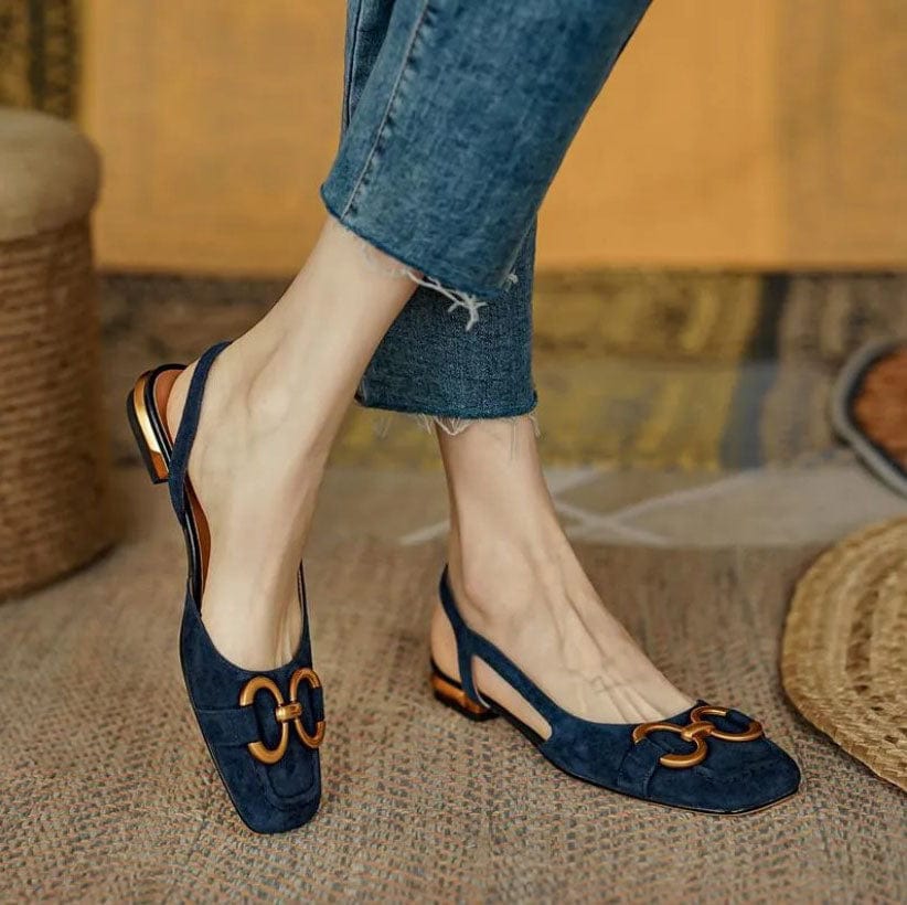 Matilda | Elegant Leather Slingbacks