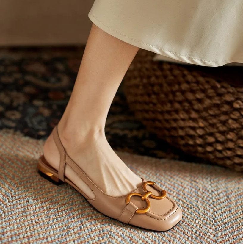 Matilda | Elegant Leather Slingbacks