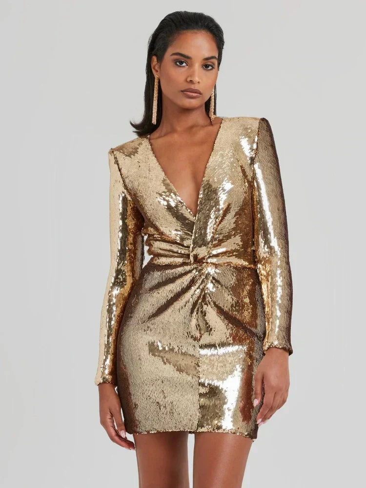 Nadia | Sequin-Embellished Mini Dress