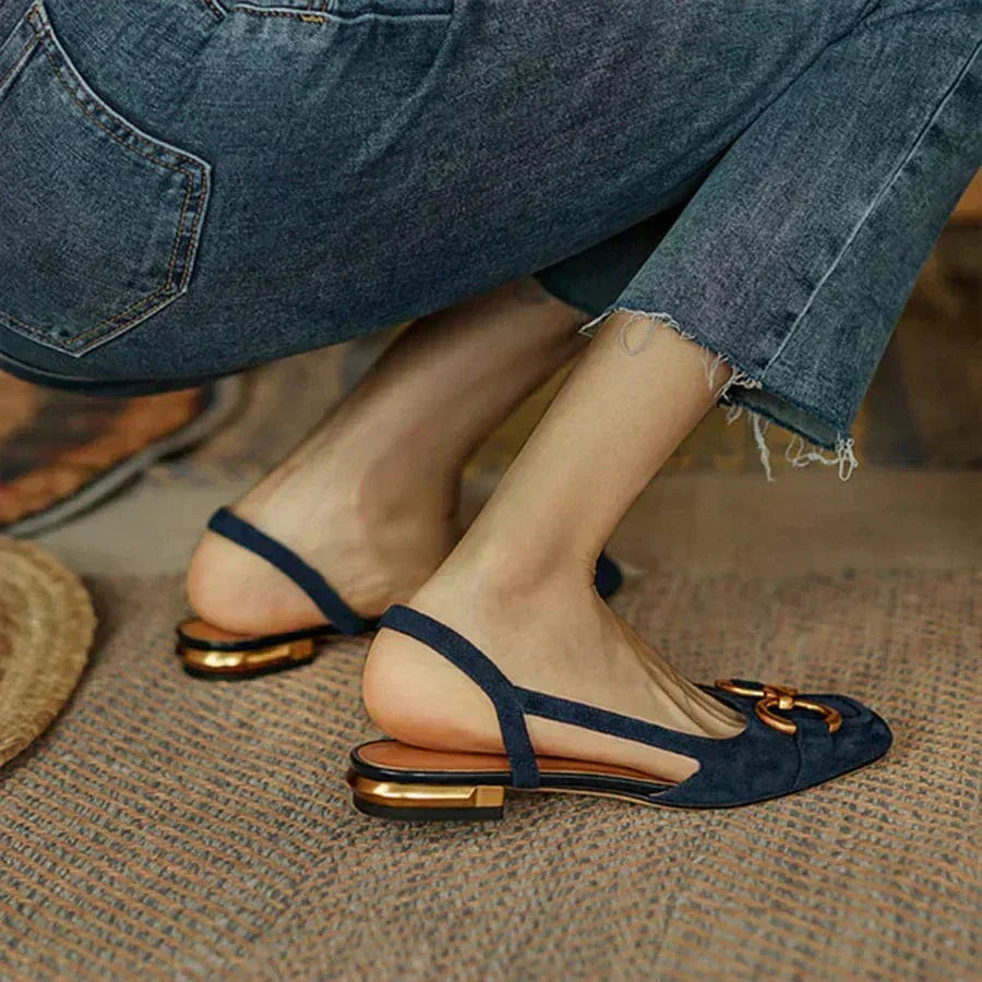 Matilda | Elegant Leather Slingbacks
