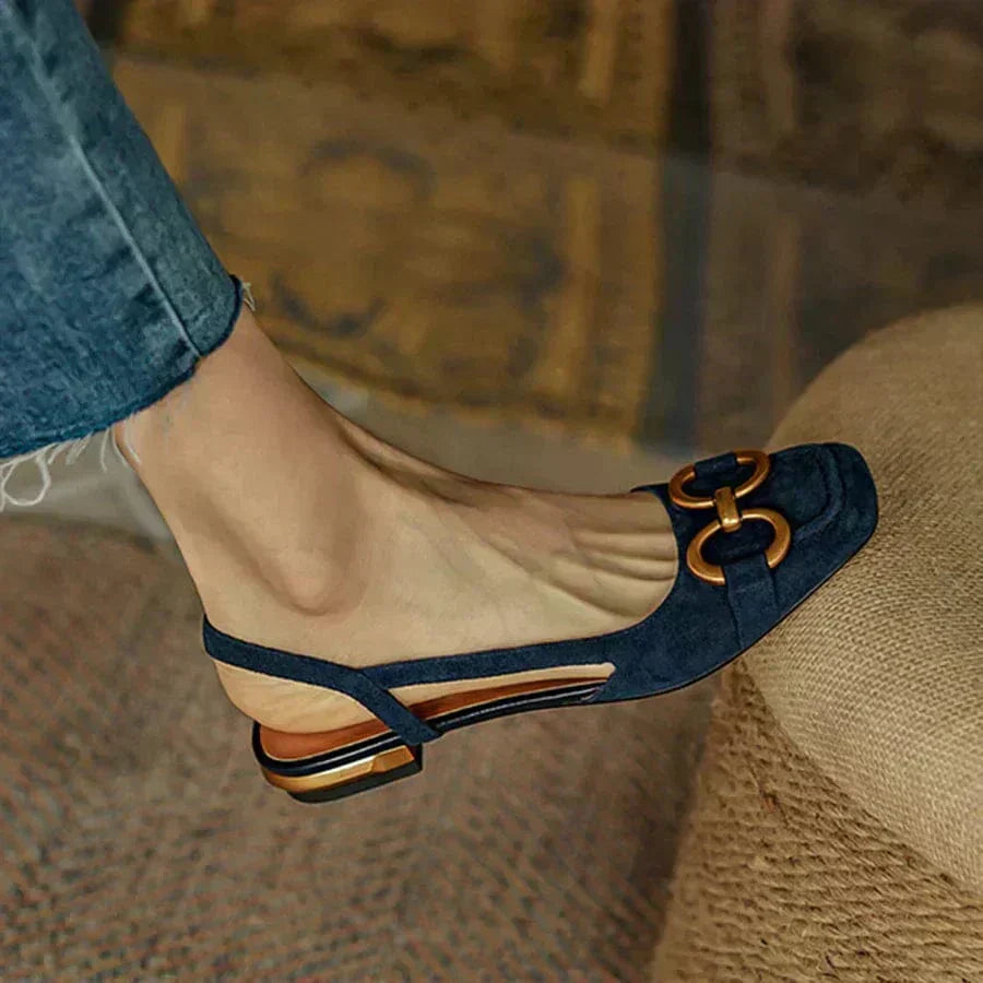 Matilda | Elegant Leather Slingbacks
