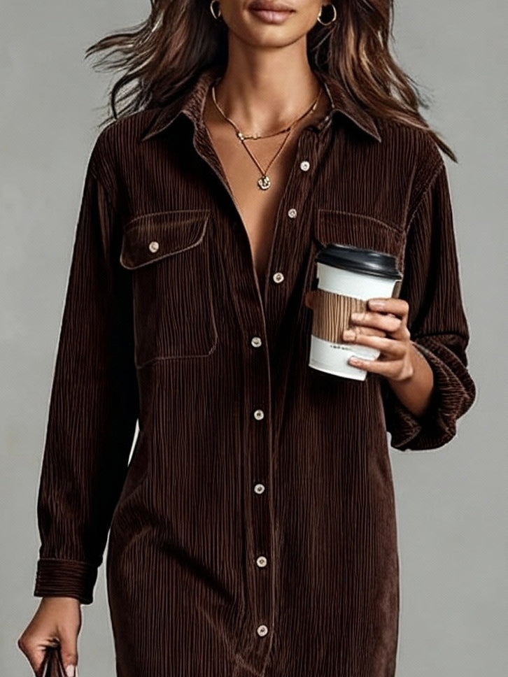 Valnera – Corduroy charm – Shirt dress