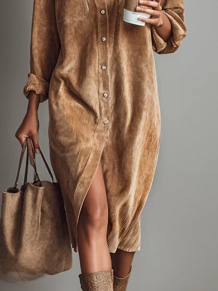 Seraphina | Classic Button-Up Midi Dress