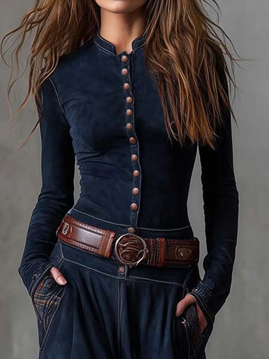 Mireille | Belted Suede Dress