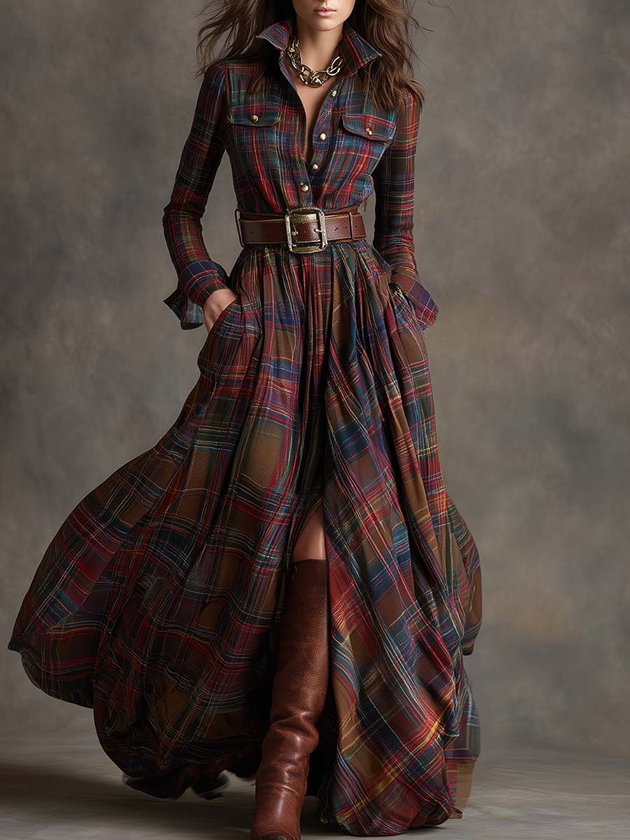 Lila | Belted Cotton Shirtdress
