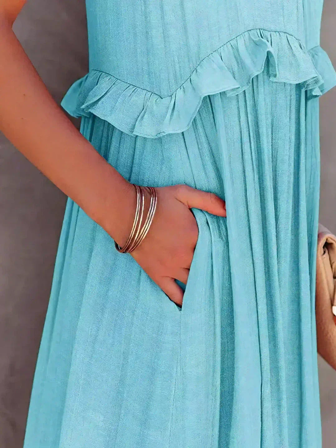 Lara | Halterneck Dress with Ruffles