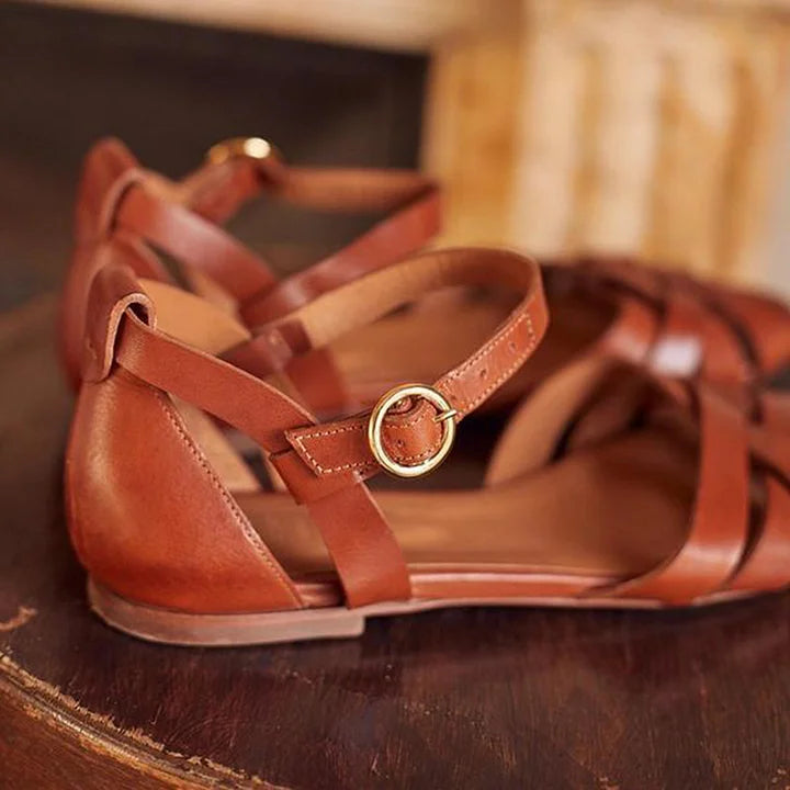 Alina | Elegant Strappy Flats