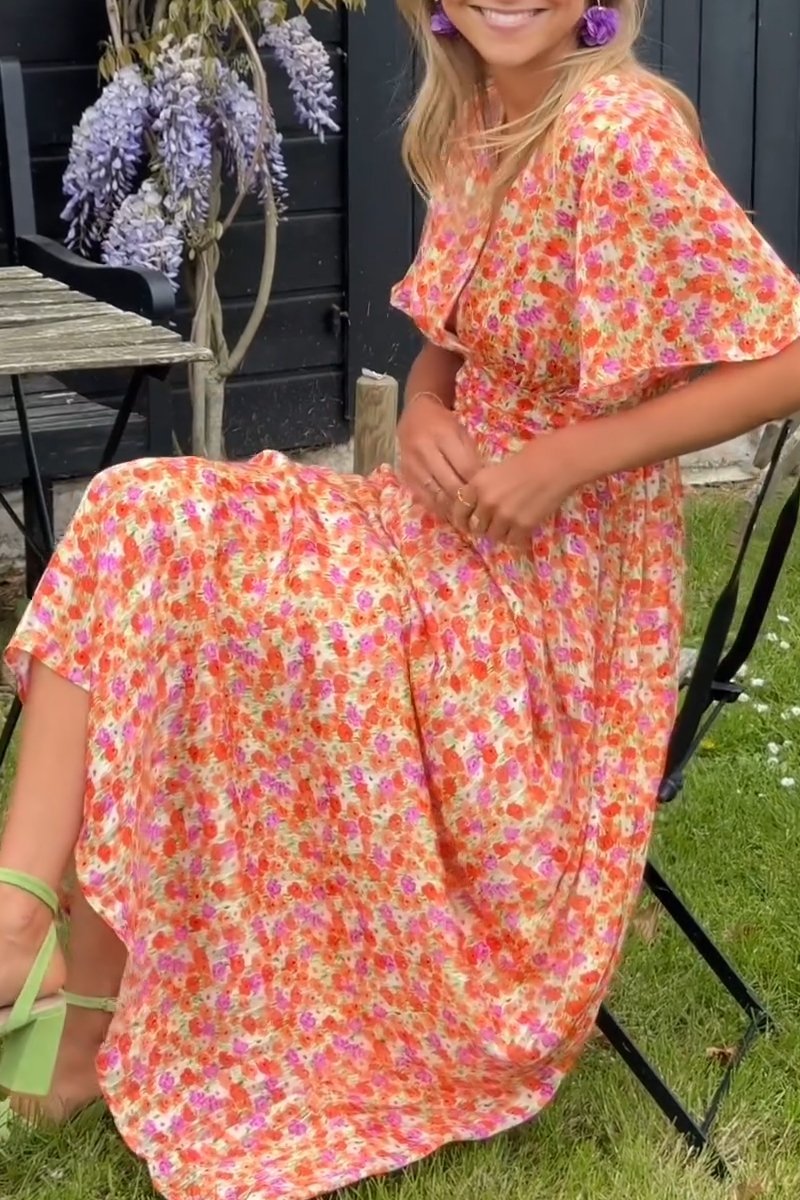 Emilia | V-Neck Maxi Dress