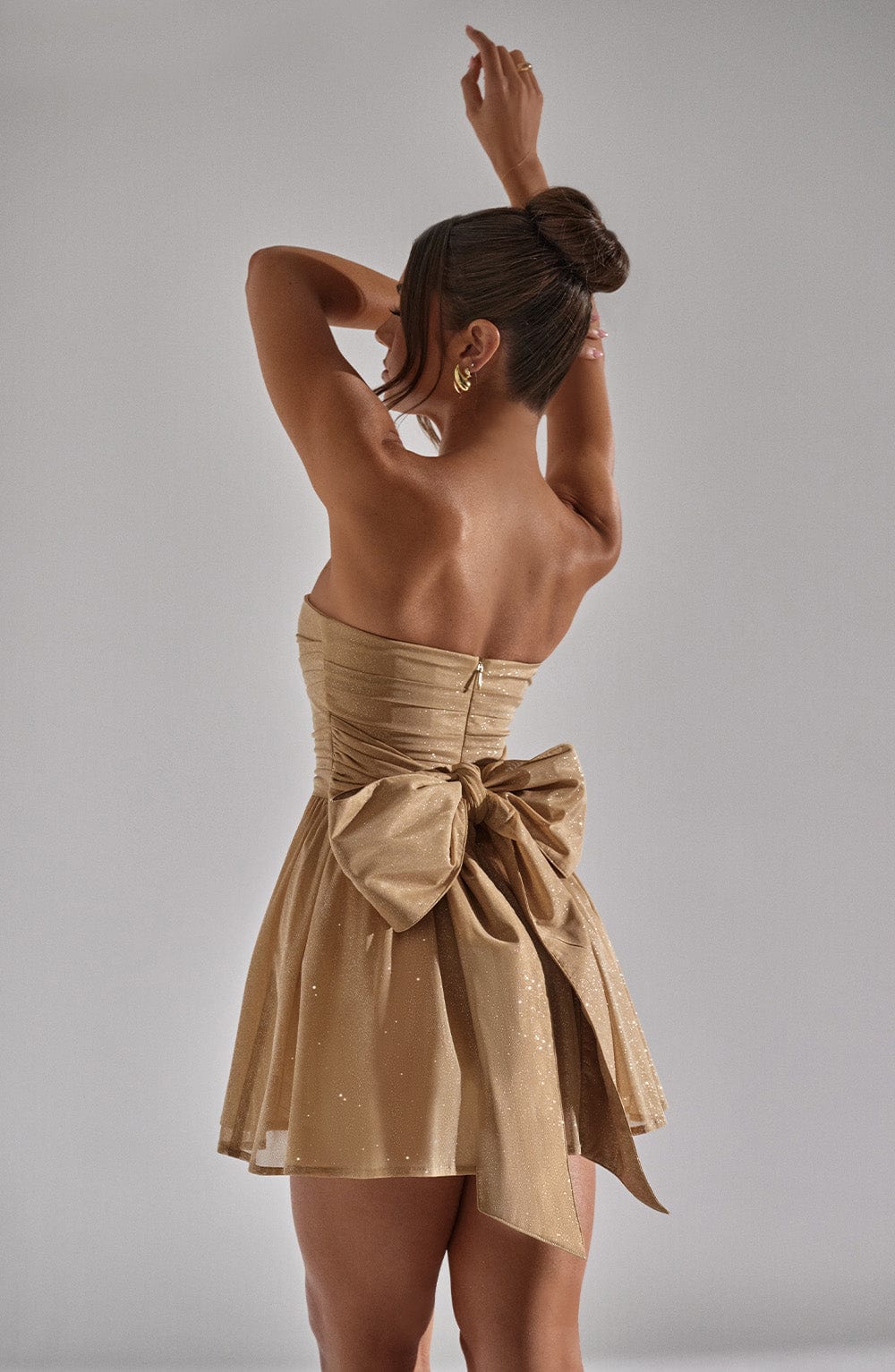 Elena | Strapless Sparkle Gown