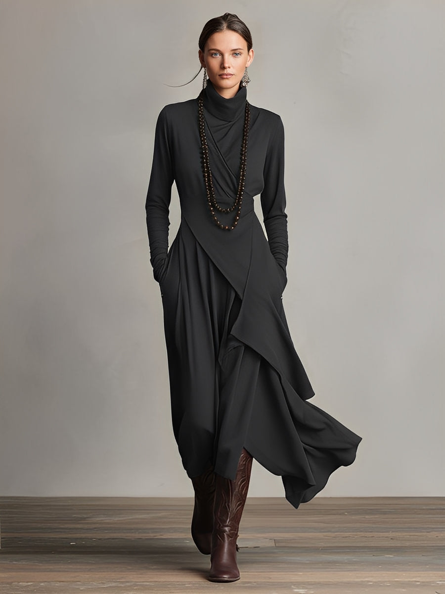 Nathalie | Graceful Draped Dress