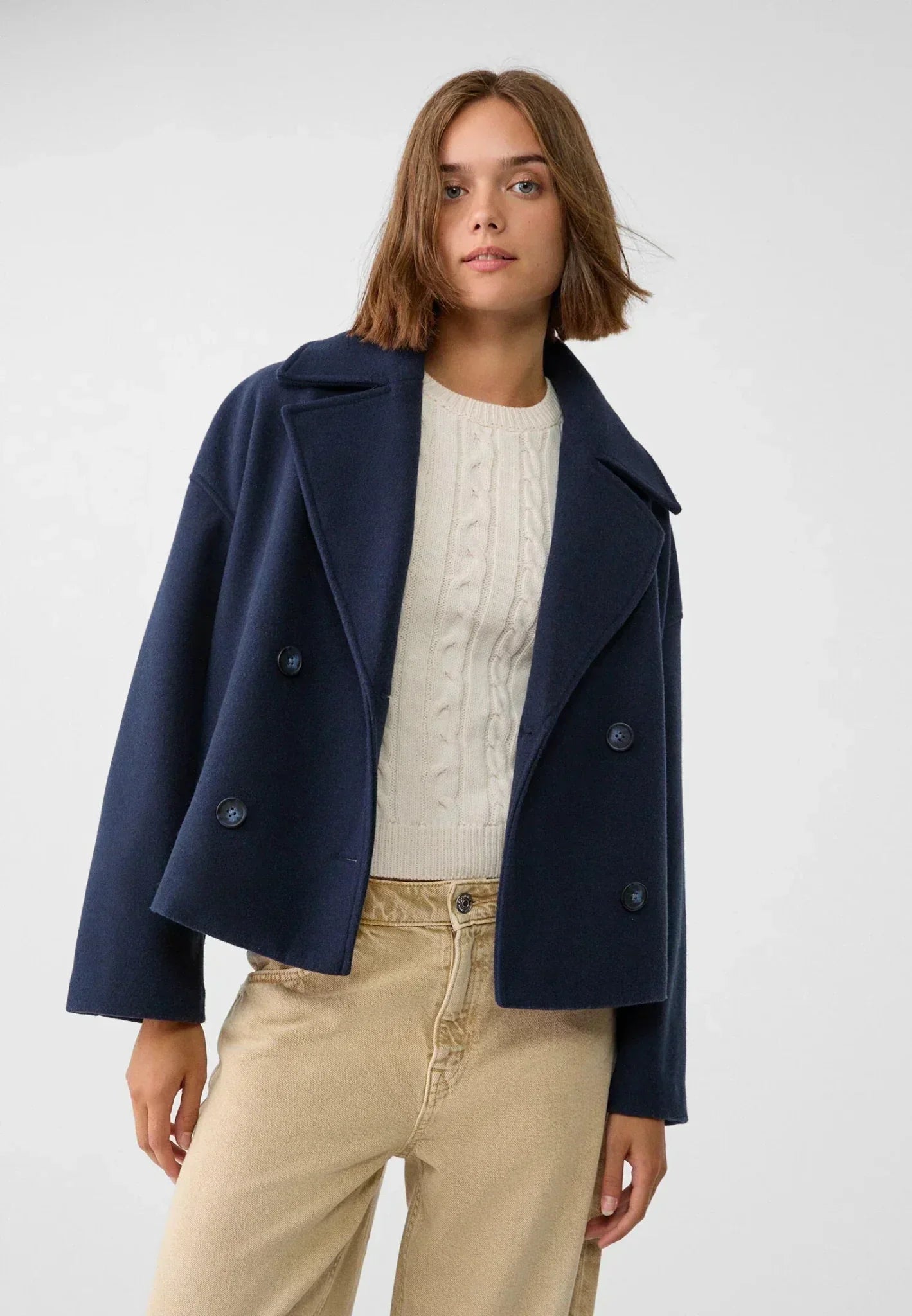 Liora | Short Double-Breasted Coat